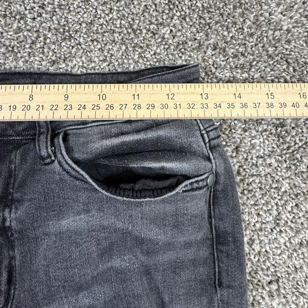Judy Blue Jeans‎ Women's 3/26 Black Skinny Fit Capri Cropped Stretch Stone Wash - Picture 4 of 8